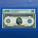 Fr.851a 1914 $5 Five Dollars FRN New York, PMG 35 Comment