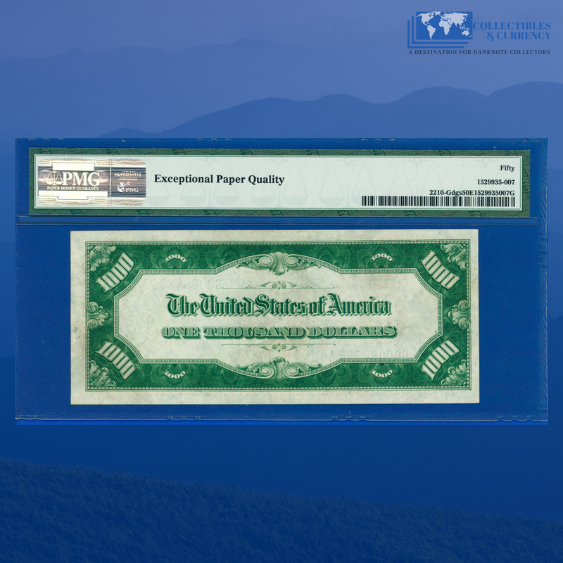 Fr.2210-G 1928 $1000 One Thousand Dollars FRN Chicago, PMG 50 EPQ