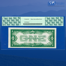 1928B $1 Silver Certificate, OBSTRUCTED PRINTING ERROR, PCGS 55 Comment