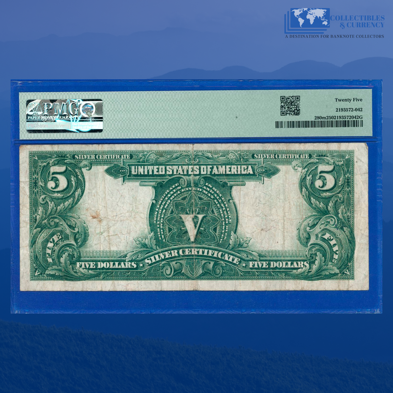 Fr.280m 1899 $5 Five Dollars Silver Certificate "CHIEF NOTE", PMG 25