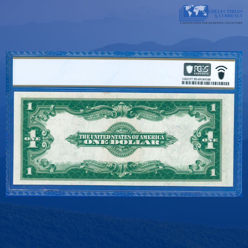 Fr.237 1923 $1 One Dollar Silver Certificate "HORSEBLANKET", PCGS 55