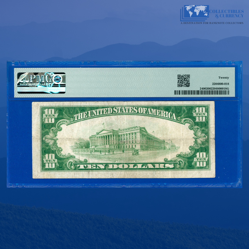 Fr.2400 1928 $10 Ten Dollars Gold Certificate, PMG 20