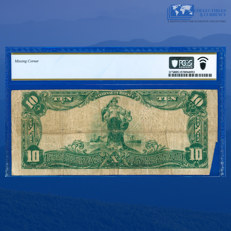 1902 PB $10 Central National Bank Of SAN ANGELO, TX, Charter