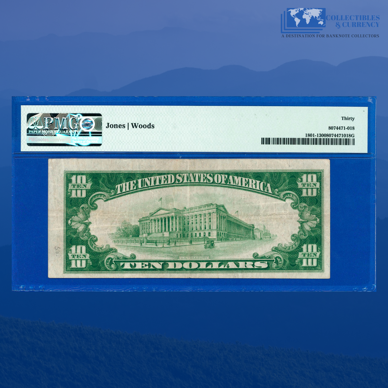 Fr.1801-1 1929 $10 Union National Bank Of WATERTOWN, MA, Charter