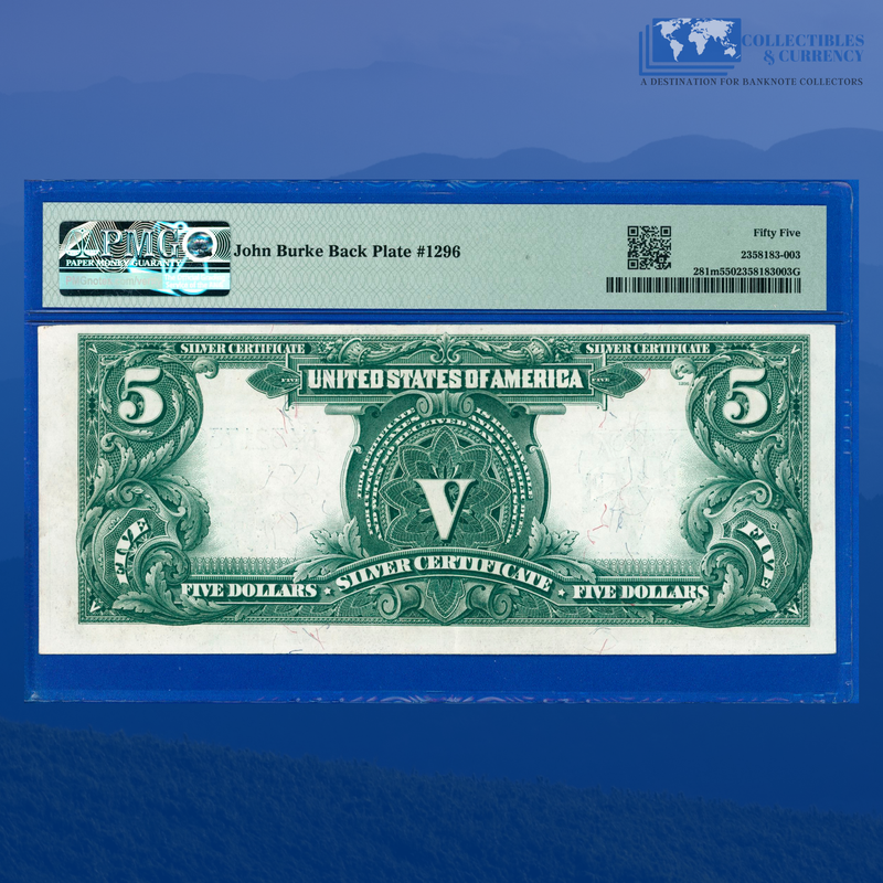 Fr.281m 1899 $5 Five Dollars Silver Certificate "CHIEF NOTE", PMG 55