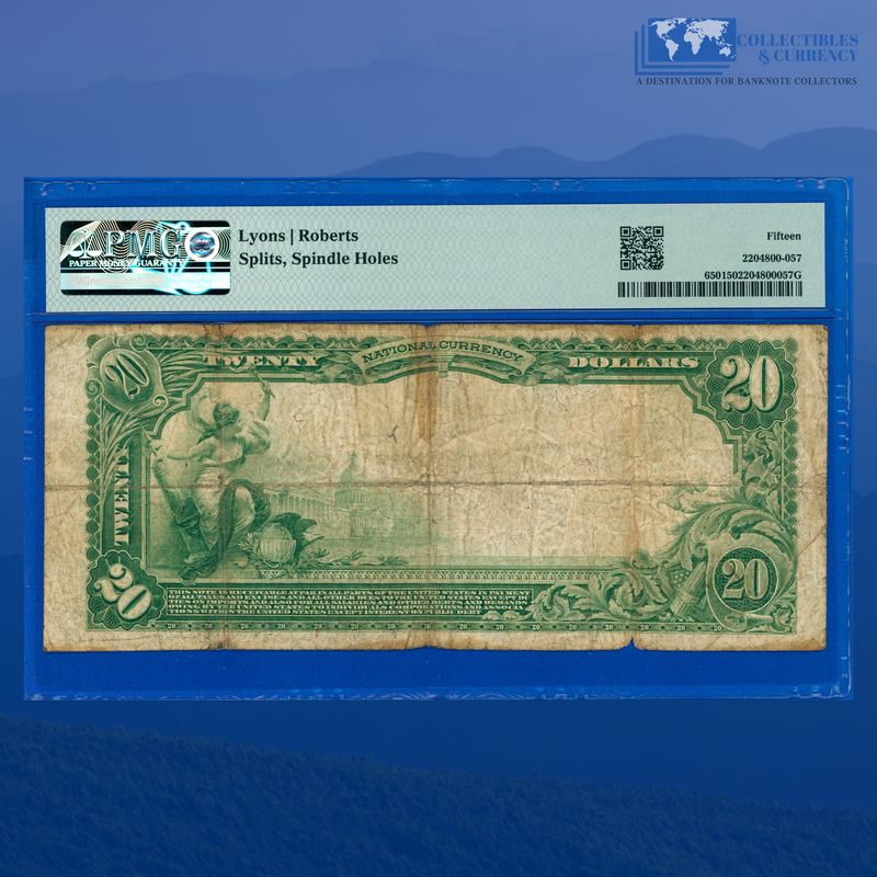 1902 PB $20 Union National Bank Of Clarksburg, WV, Charter