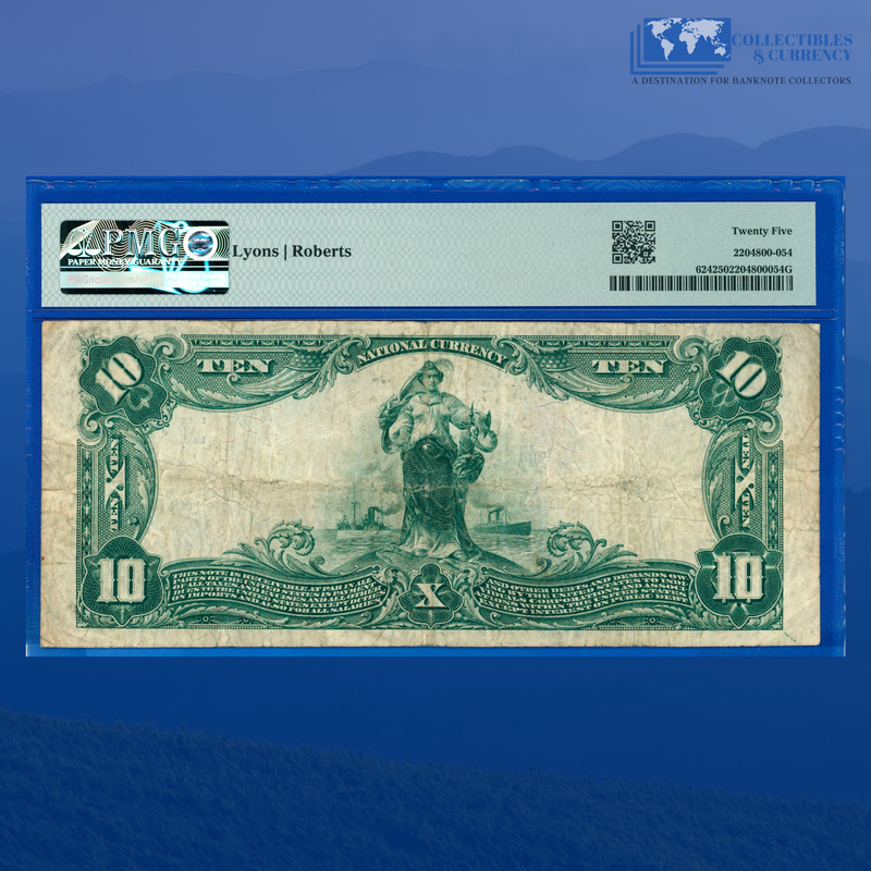 1902 PB $10 National Bank Of SOUTHBRIDGE, MA, Charter