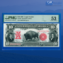 Fr.122 1901 $10 Ten Dollars "BISON" Legal Tender Note, PMG 53