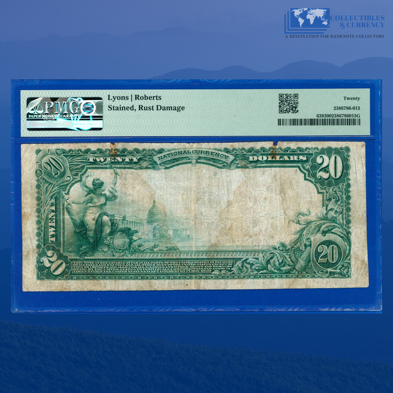 1902 Red Seal $20 Bank Of New York National Banking ,NY, Charter