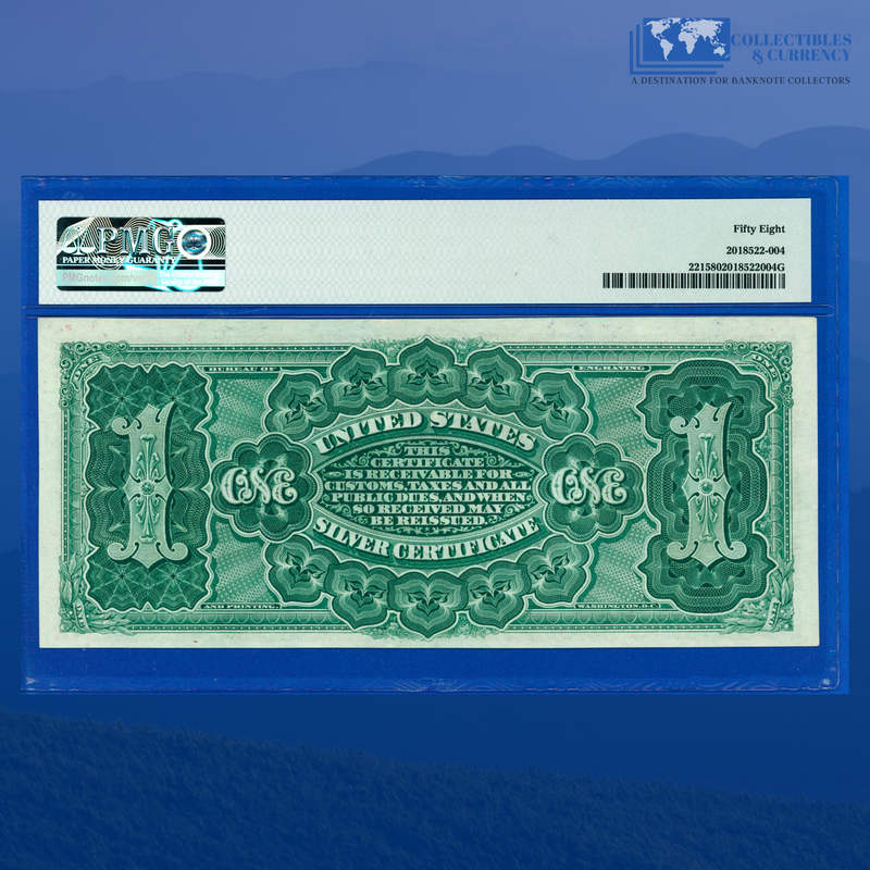 Fr.221 1886 $1 One Dollar Silver Certificate "MARTHA", PMG 58