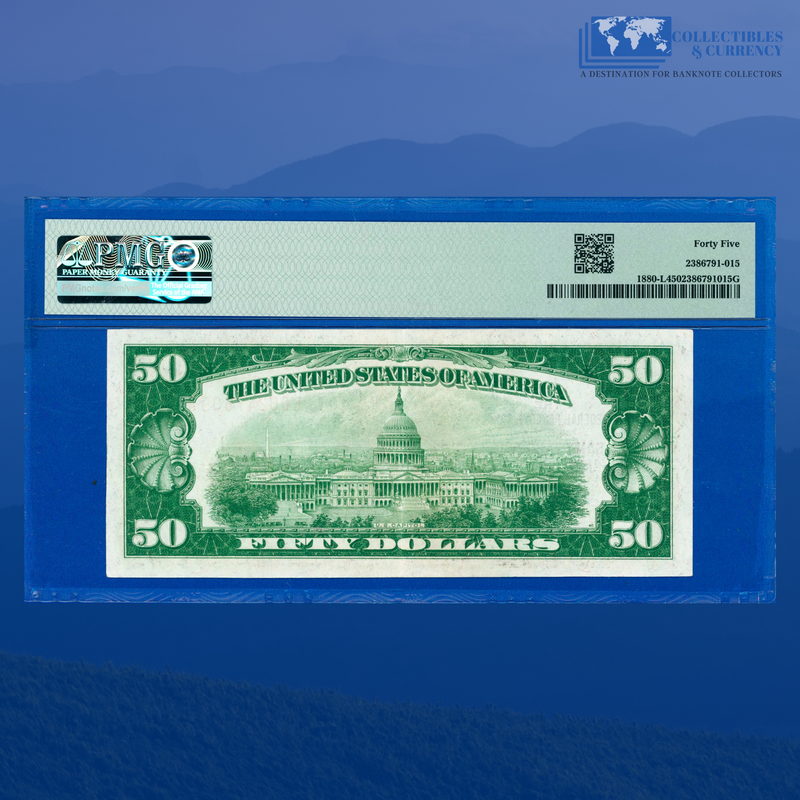 Fr.1880-L 1929 $50 Fifty Dollars FRBN San Francisco, PMG 45