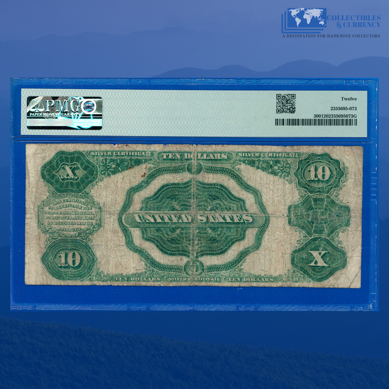 Fr.300 1891 $10 Ten Dollars Silver Certificate "TOMBSTONE", PMG 12