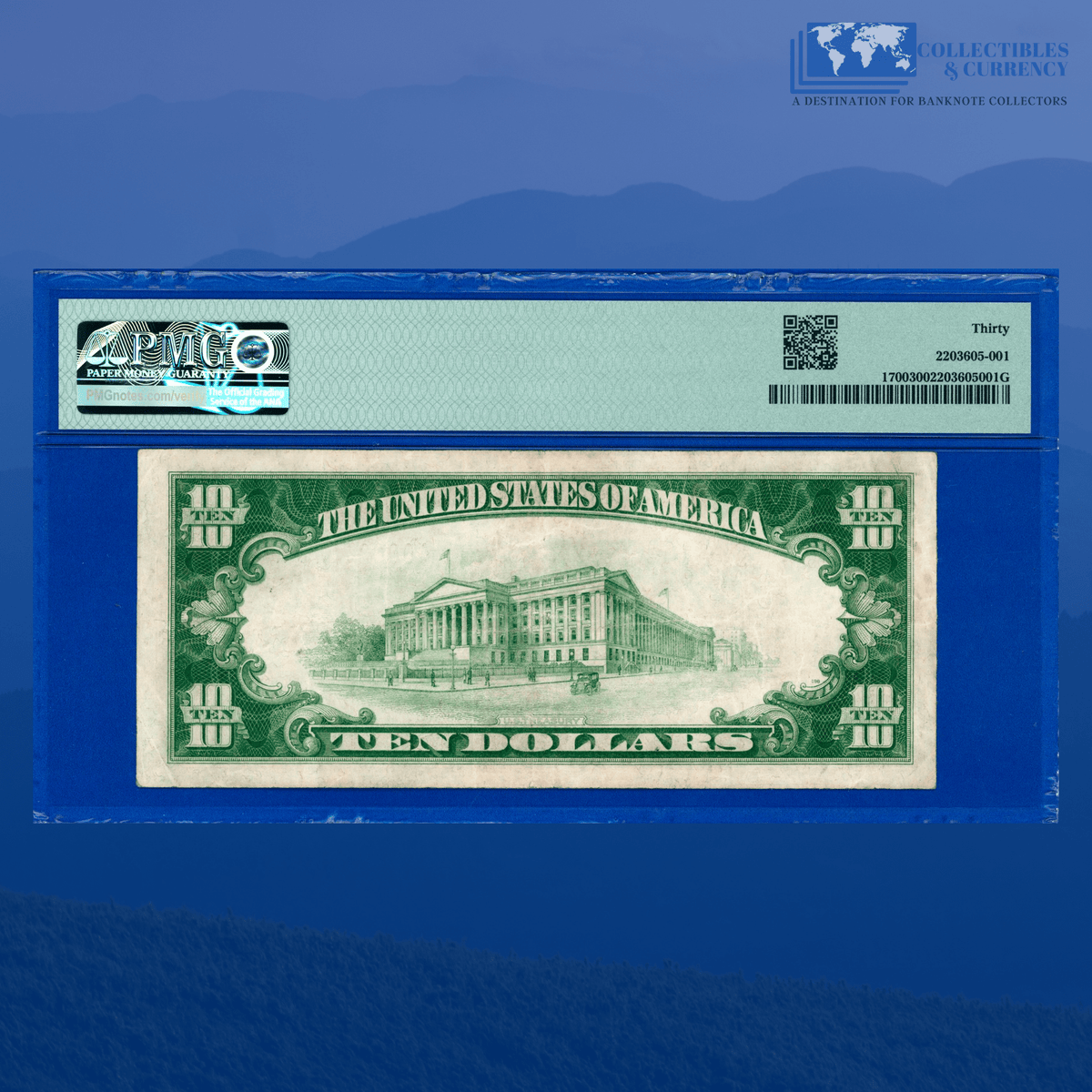Fr.1700 1933 $10 Ten Dollars Silver Certificate 