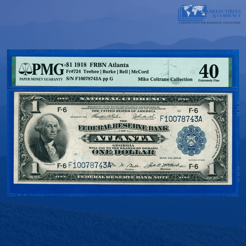 Copy of Fr.709 1918 $1 One Dollar FRBN Boston "GREEN EAGLE", PMG 35