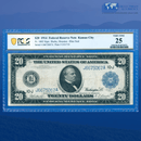 Fr.1002 1914 $20 Twenty Dollars FRN Kansas City, PCGS 25