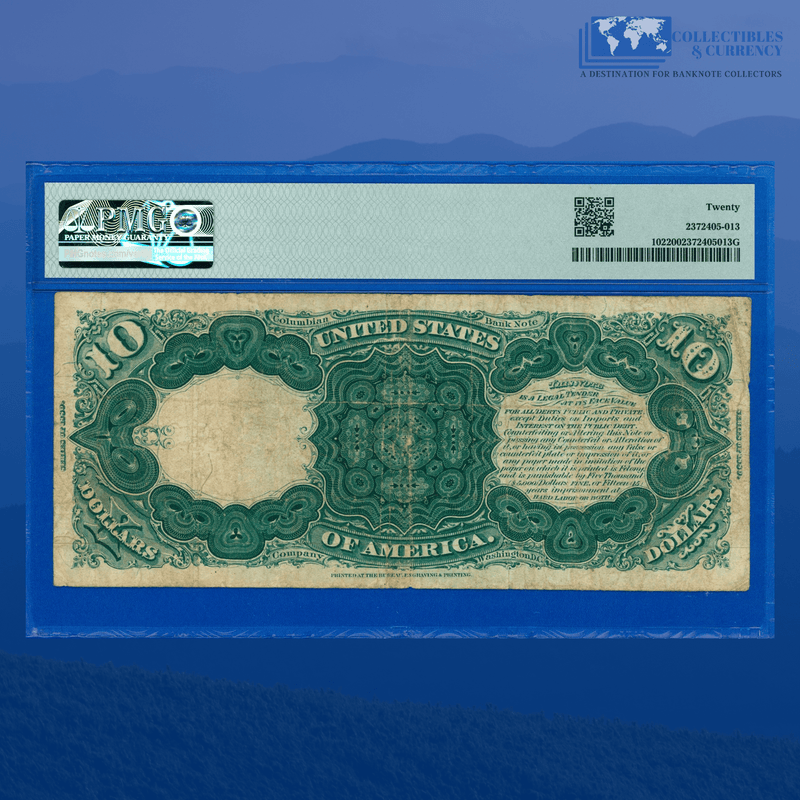 Fr.102 1880 $10 Ten Dollars "Jackass" Legal Tender Note, PMG 20