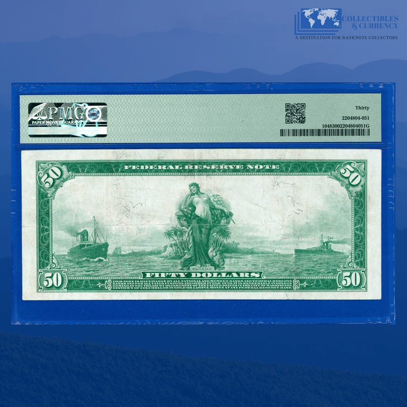 Fr.1048 1914 $50 Fifty Dollars FRN Chicago, PMG 30
