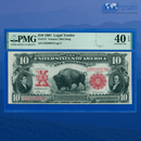 Fr.117 1901 $10 Ten Dollars "BISON" Legal Tender Note, PMG 40 EPQ
