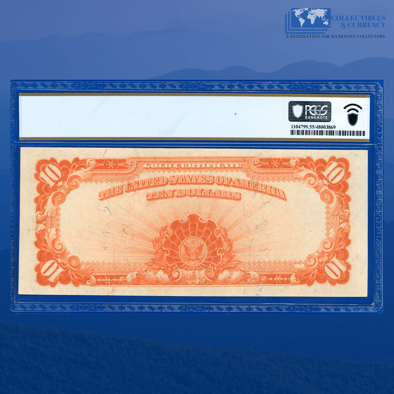 Fr.1172 1907 $10 Ten Dollars Gold Certificate "HILLEGAS NOTE", PCGS 55