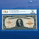Fr.1173 1922 $10 Ten Dollars Gold Certificate "HILLEGAS NOTE", PCGS 20