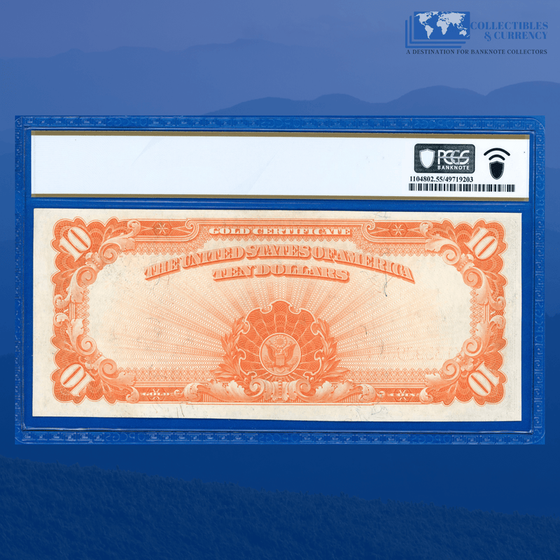 Fr.1173 1922 $10 Ten Dollars Gold Certificate "HILLEGAS NOTE", PCGS 55 PPQ