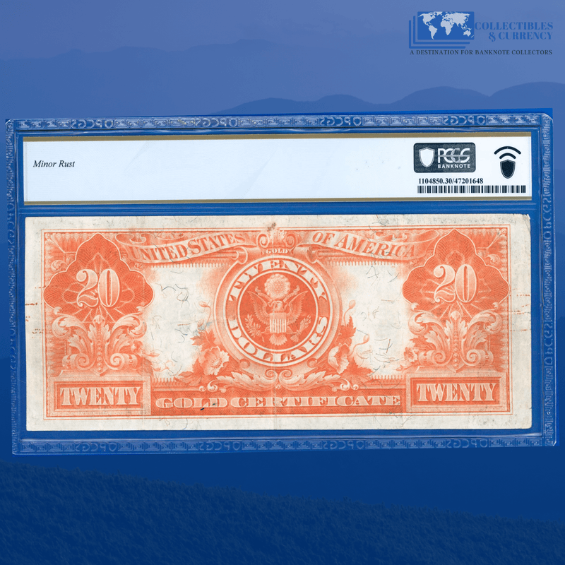 Fr.1187 1922 $20 Twenty Dollars Gold Certificate, PCGS 30 Comment