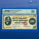 Fr.1193 1882 $50 Fifty Dollars Gold Certificate, PMG 25