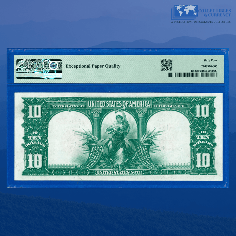Fr.120 1901 $10 Ten Dollars "BISON" Legal Tender Note, PMG 64 EPQ