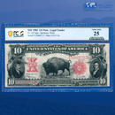 Fr.122 1901 $10 Ten Dollars "BISON" Legal Tender Note, PCGS 25