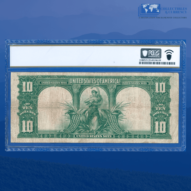 Fr.122 1901 $10 Ten Dollars "BISON" Legal Tender Note, PCGS 25