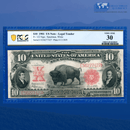 Fr.122 1901 $10 Ten Dollars "BISON" Legal Tender Note, PCGS 30