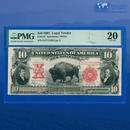Fr.122 1901 $10 Ten Dollars "BISON" Legal Tender Note, PMG 20
