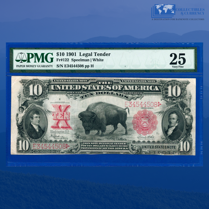 Colorized $10 U.S. Bill – Genuine Legal Tender – Uncirculated – 2-Sided