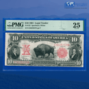 Fr.122 1901 $10 Ten Dollars "BISON" Legal Tender Note, PMG 25 Comment