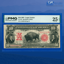 Fr.122 1901 $10 Ten Dollars "BISON" Legal Tender Note, PMG 25 EPQ