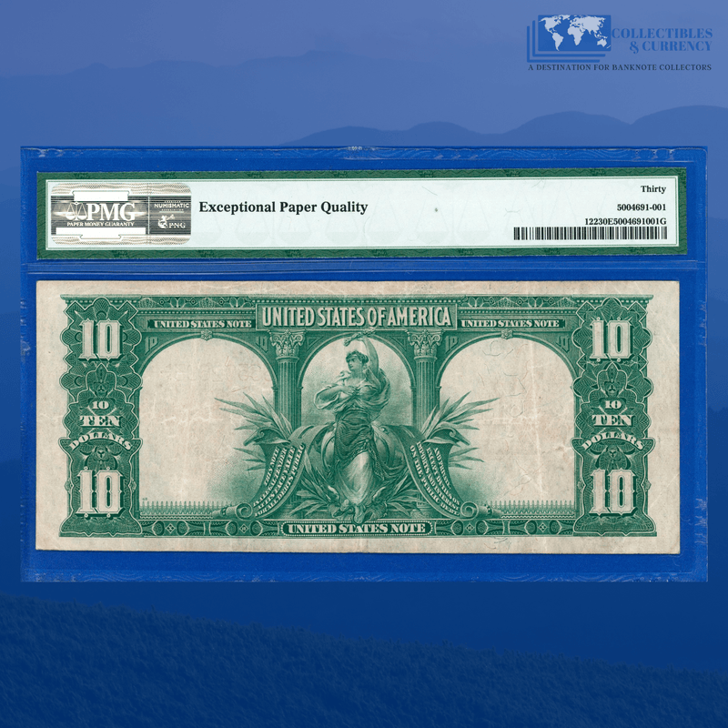 Fr.122 1901 $10 Ten Dollars "BISON" Legal Tender Note, PMG 30 EPQ