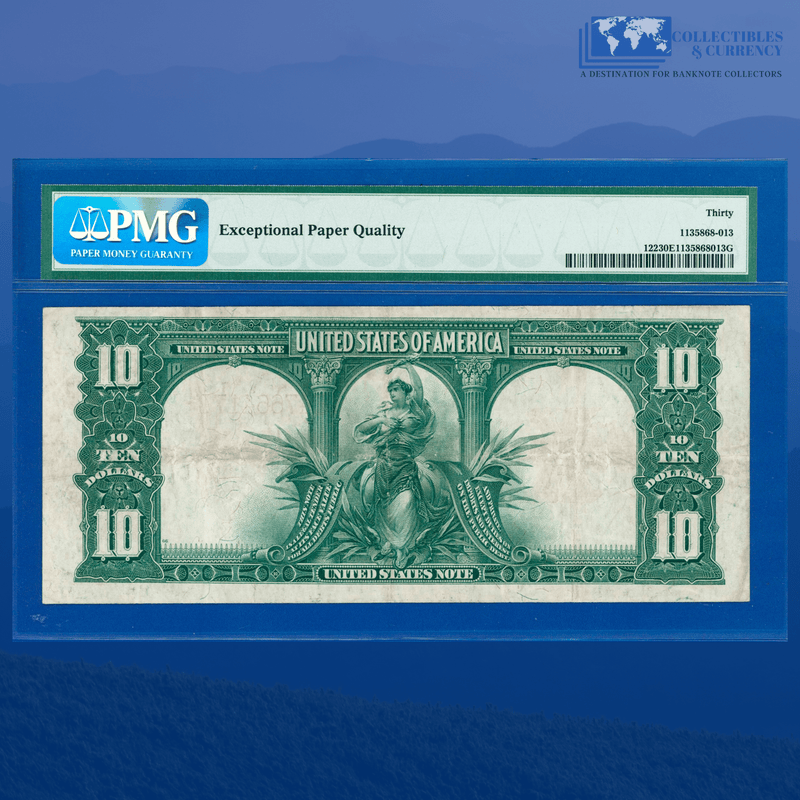 Fr.122 1901 $10 Ten Dollars "BISON" Legal Tender Note, PMG 30 EPQ