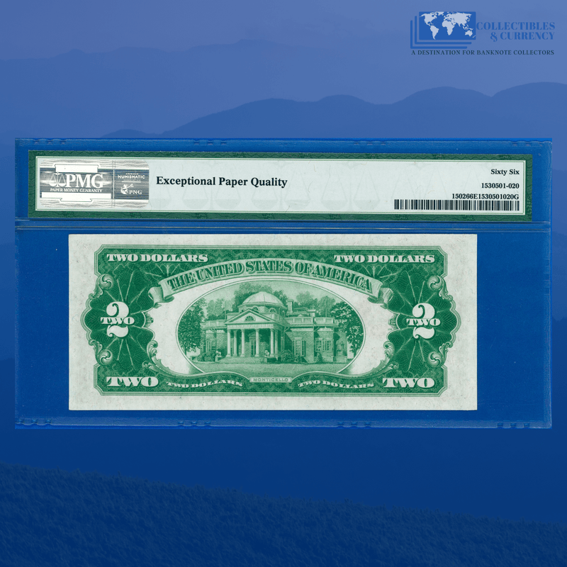Fr.1502 1928A $2 Two Dollars Legal Tender Note, PMG GEM 66 EPQ