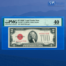 Fr.1507* 1928F $2 Two Dollars Legal Tender Star Note, PMG 40