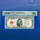 Fr.1528 1928C $5 Five Dollars Legal Tender Note, G/A Block, PMG 50