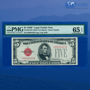 Fr.1531 1928F $5 Five Dollars Legal Tender Note Wide I, PMG 65 EPQ