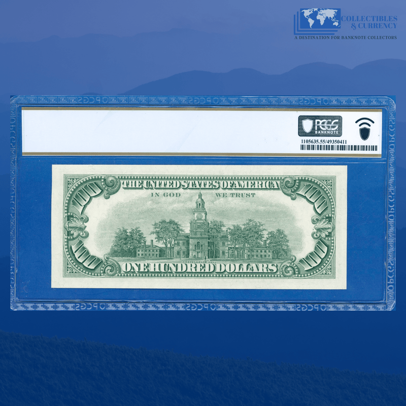 Fr.1550 1966 $100 One Hundred Dollars Legal Tender Note, PCGS 55