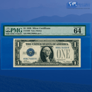 Fr.1600 1928 $1 One Dollar Silver Certificate "FUNNYBACK", PMG 64 EPQ