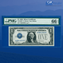 Fr.1600 1928 $1 One Dollar Silver Certificate "FUNNYBACK", Star Note, PMG 66 EPQ