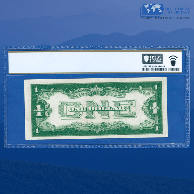 Fr.1601 1928A $1 One Dollar Silver Certificate "FUNNYBACK", H/A Block, PCGS 64