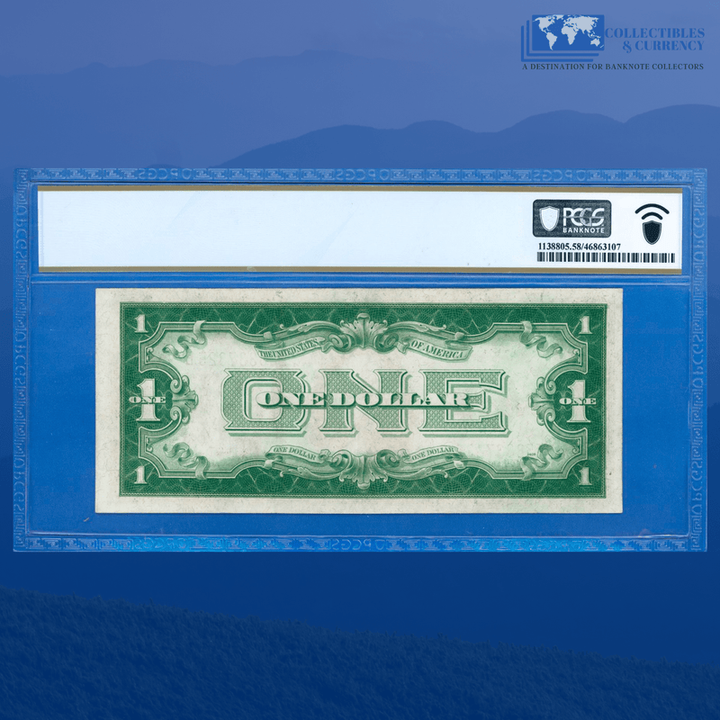 Fr.1603 1928C $1 One Dollar Silver Certificate "FUNNYBACK", PCGS 58