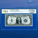 Fr.1606 1934 $1 One Dollar Silver Certificate "FUNNYBACK", D/A Block, PCGS 67 PPQ