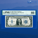 Fr.1606 1934 $1 One Dollar Silver Certificate "FUNNYBACK", F/A Block, PMG 66 EPQ