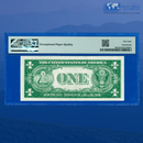 Fr.1607 1935 Plain Double Date $1 Silver Certificate, B/A Block, PMG 58 EPQ