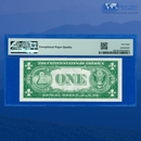 Fr.1607 1935 Plain Double Date $1 Silver Certificate, B/A Block, PMG 58 EPQ